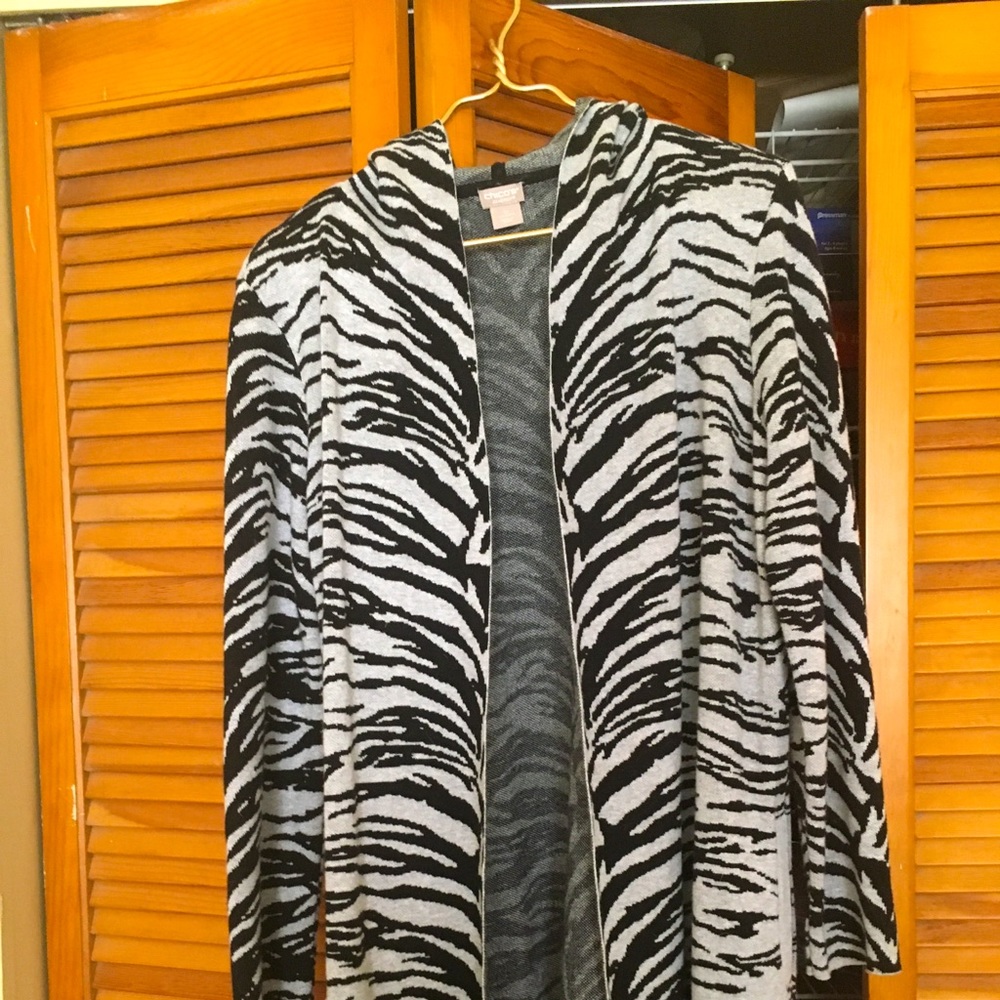 Chico’s long cardigan sweater.